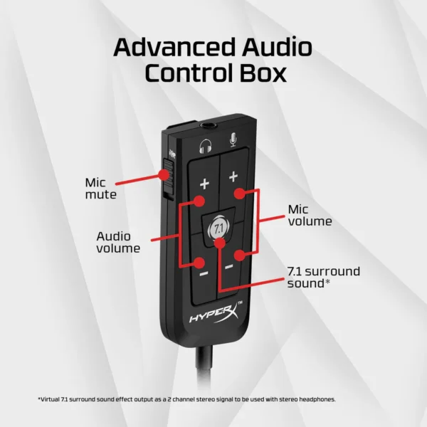 HyperX Cloud II – Gaming Headset: 7.1 Surround Sound, Comfort, and Durability - Image 4
