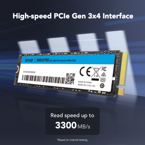 Lexar NM610 PRO M.2 2280 – High-Speed 1TB NVMe SSD - Image 2