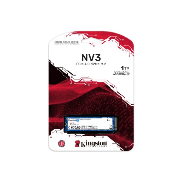 Kingston NV3 1TB – High-Speed PCIe 4.0 NVMe SSD