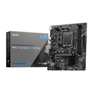 MSI PRO H610M-S DDR4 Motherboard – Intel LGA 1700, PCIe 4.0