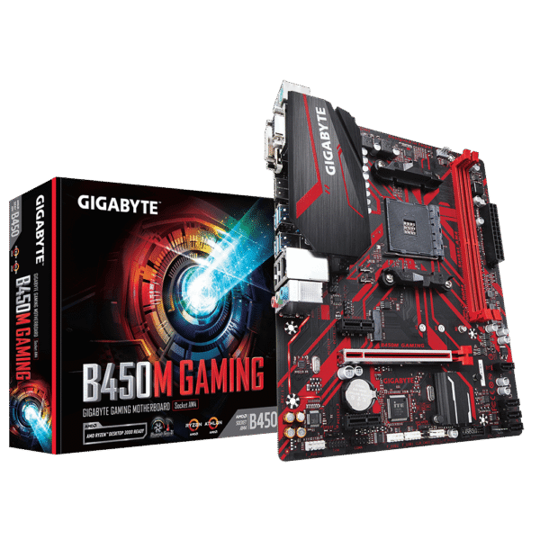 Gigabyte B450M Gaming AM4 Motherboard – microATX, RGB