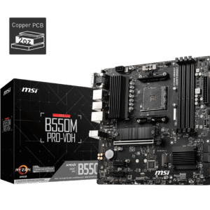 MSI B550M PRO-VDH AMD B550 Micro-ATX Motherboard