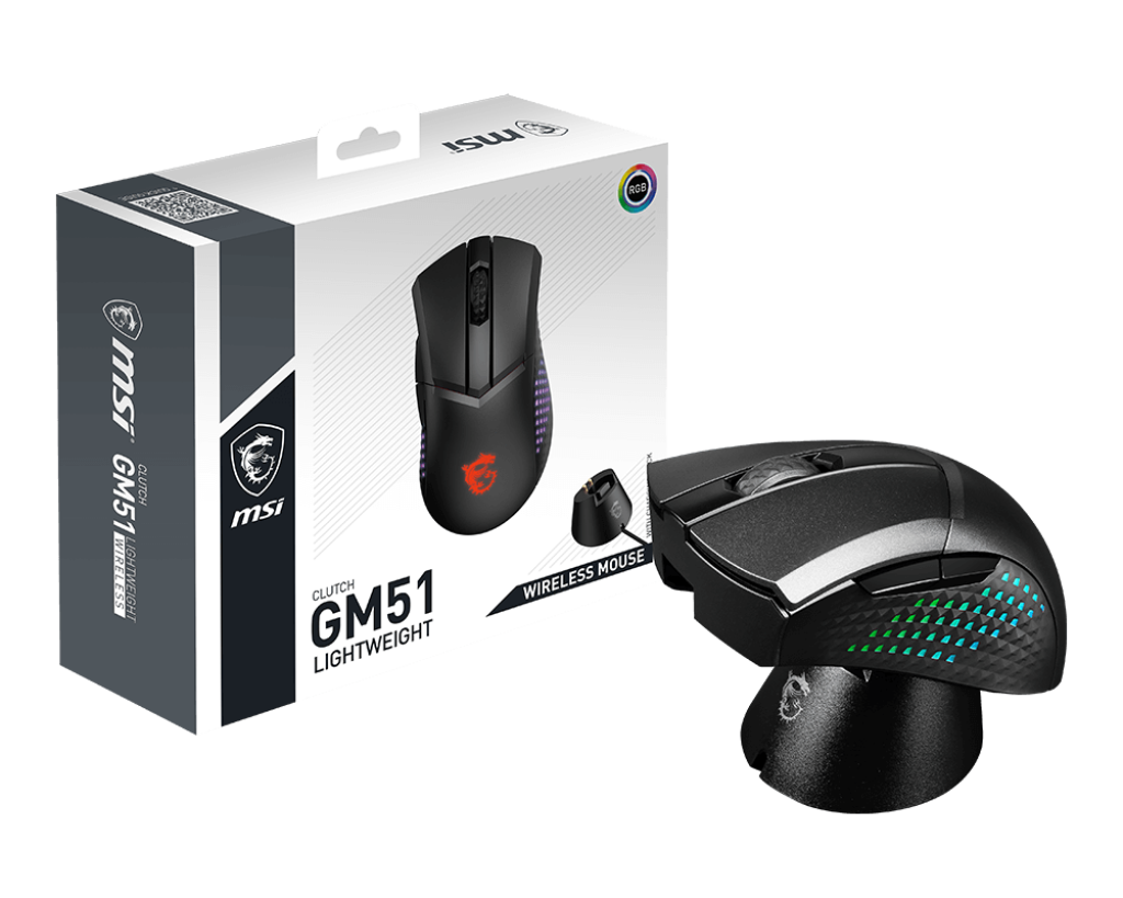 MSI CLUTCH GM51 Wireless – Lightweight RGB Gaming Mouse - Image 5
