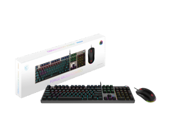 MSI FORGE GK310 COMBO – Red Switches Keyboard & Mouse - Image 5