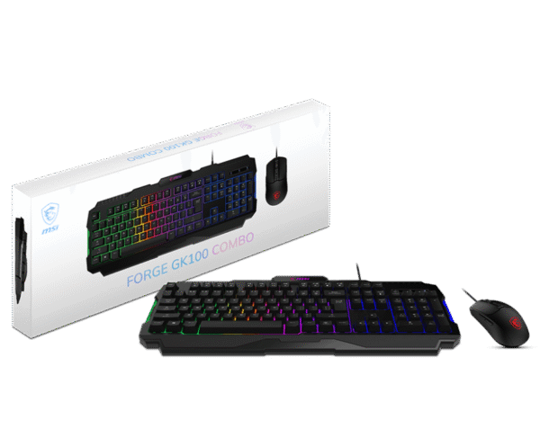 MSI FORGE GK100 COMBO – Keyboard & Gaming Mouse Set - Image 5