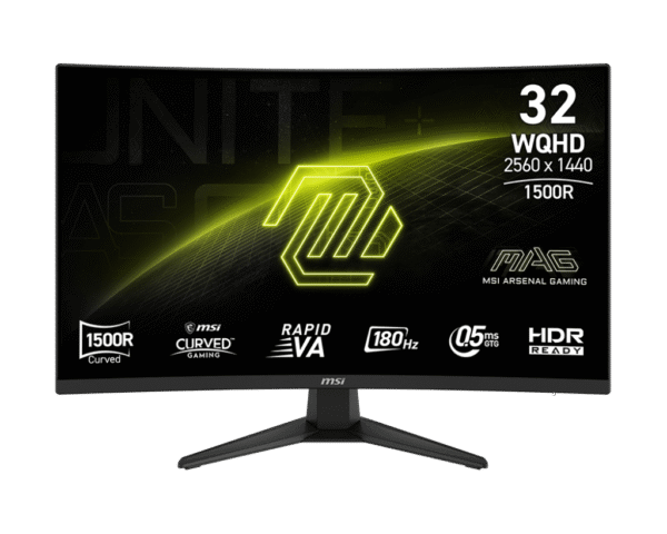 MSI MAG 321CQF E18 32" Curved QHD 180Hz Gaming Monitor