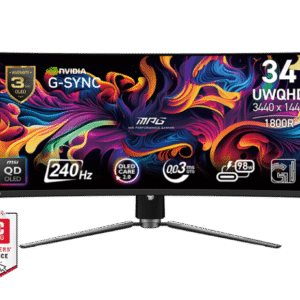 MPG 341CQPX QD-OLED – 34" UWQHD Curved Gaming Monitor