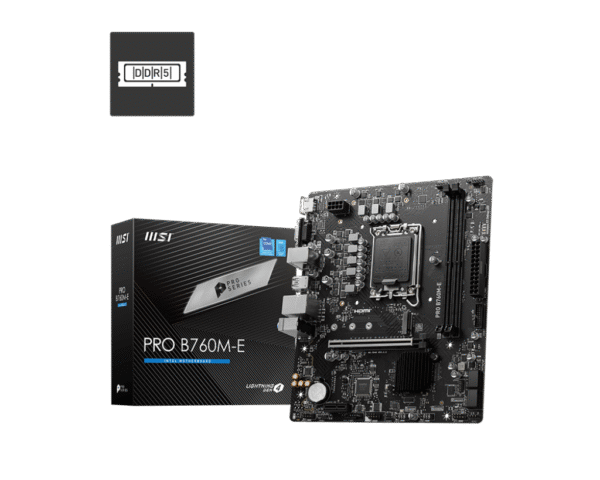 MSI PRO B760M-E DDR5 Motherboard | Intel B760 Micro-ATX