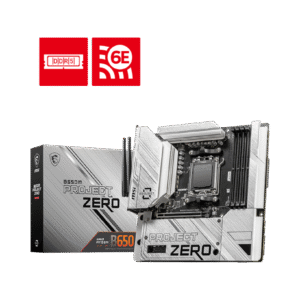 MSI B650M Project Zero Micro-ATX AM5 Motherboard