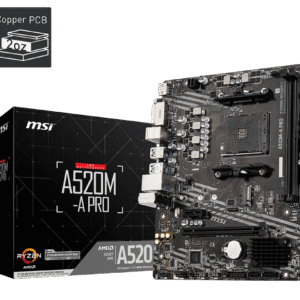 MSI A520M-A PRO – AMD A520 Micro-ATX Motherboard