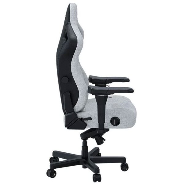 Anda Seat Kaiser 4 XL – Ash Grey Fabric Gaming Chair - Image 3