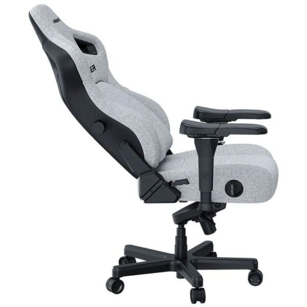 Anda Seat Kaiser 4 XL – Ash Grey Fabric Gaming Chair - Image 4