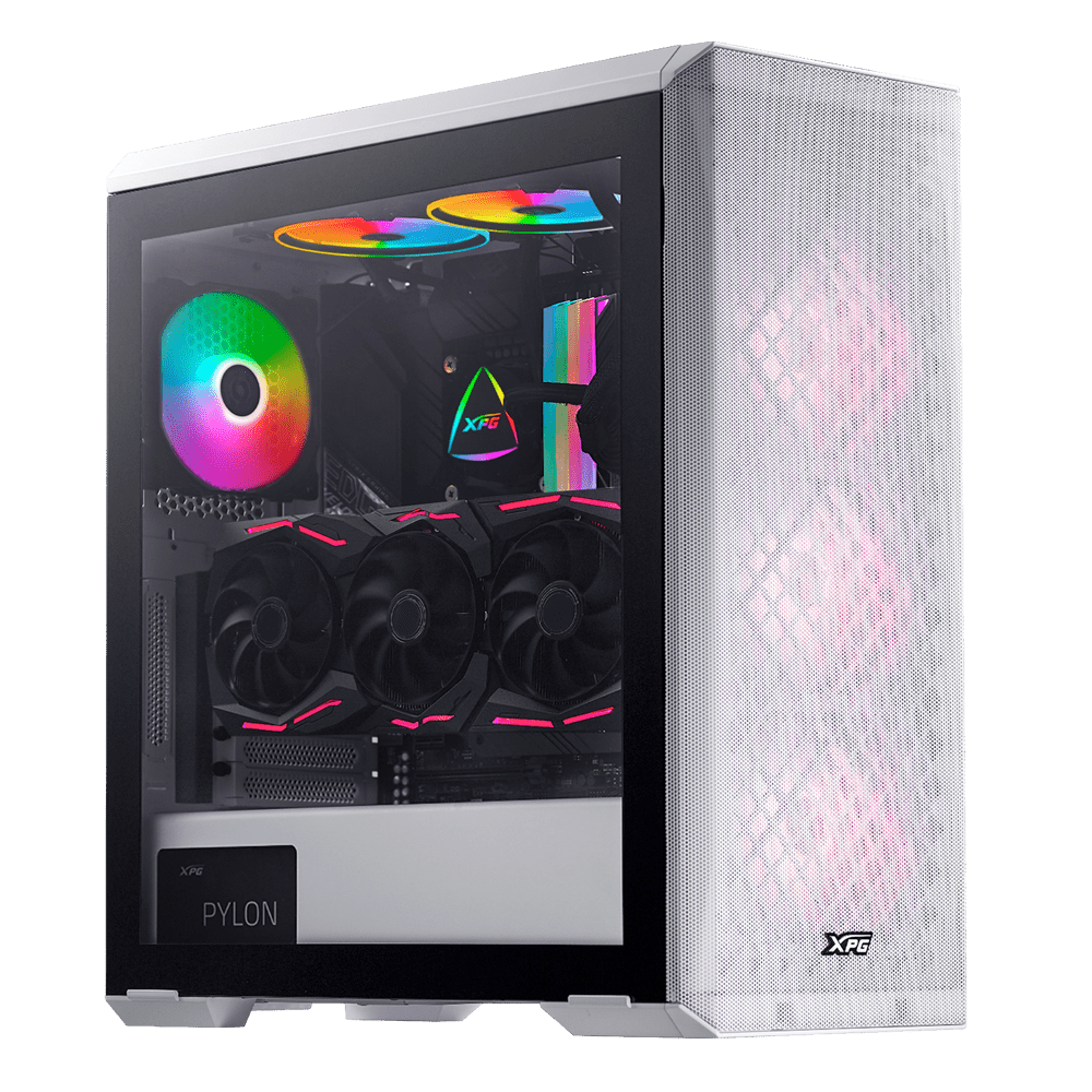 XPG DEFENDER Mid-Tower Gaming Chassis – White - Image 3