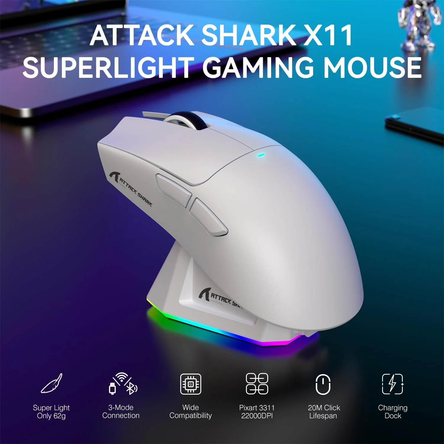 Attack Shark X11 Gaming Mouse - Image 7