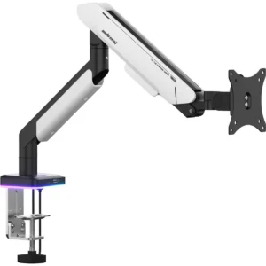 Anda Seat Stealth Pro II RGB Monitor Arm – Silver White