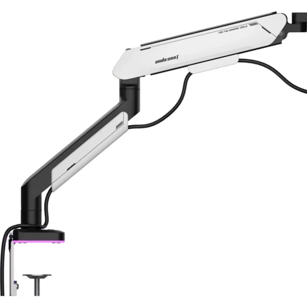 Anda Seat Stealth Pro II RGB Monitor Arm – Silver White - Image 4