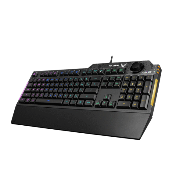 TUF Gaming K1 – RGB Gaming Keyboard with Volume Knob - Image 2