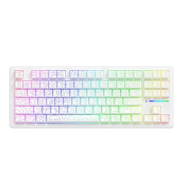 Attack Shark M87 Pro V2 White 75% Wireless Keyboard