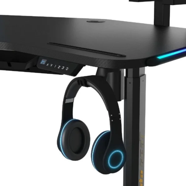 Anda Seat Shadow Warrior 1600mm Gaming Desk – Black - Image 4