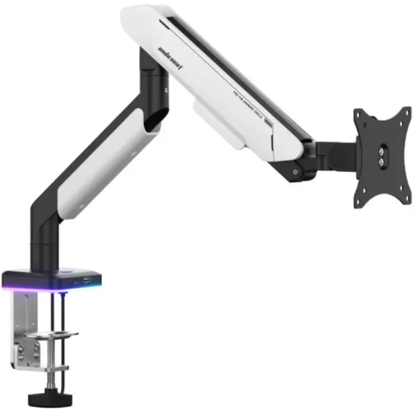 Anda Seat Stealth Pro II RGB Monitor Arm – Black White