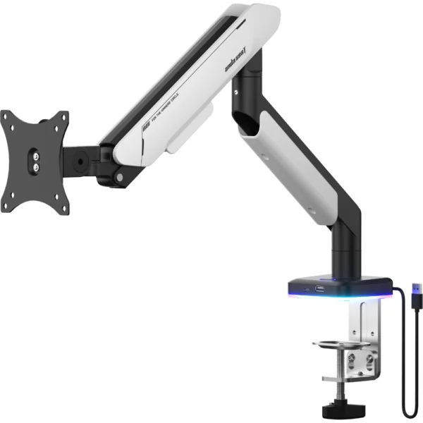 Anda Seat Stealth Pro II RGB Monitor Arm – Black White - Image 2