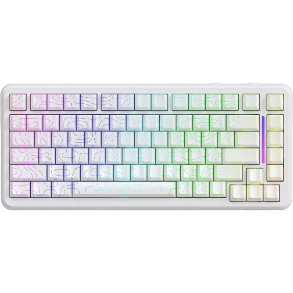 Attack Shark X82 PRO HE – White 75% RGB Gaming Keyboard