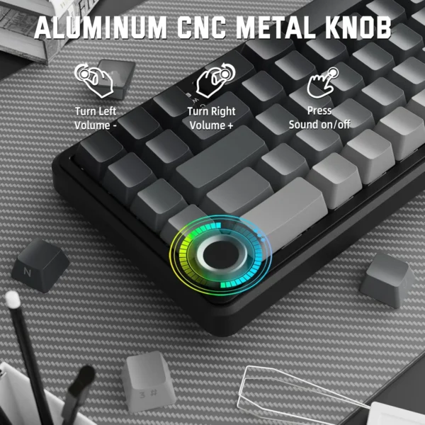 Attack Shark X66 Gaming Keyboard – Moonlight - Image 4