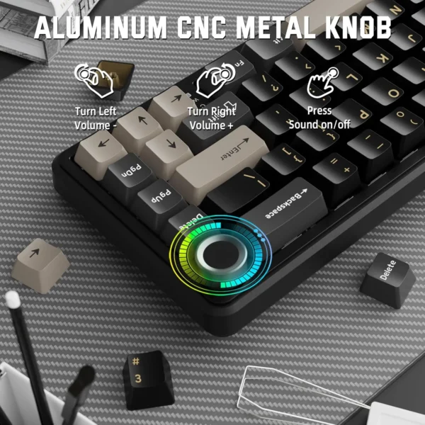 Attack Shark X66 Gaming Keyboard – Starry Black - Image 4