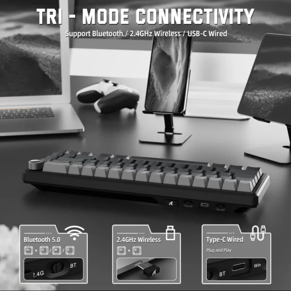 Attack Shark X66 Gaming Keyboard – Moonlight - Image 3