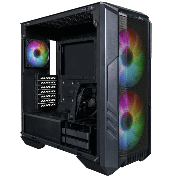 Cooler Master HAF 500 ARGB Mid-Tower Case – High Airflow ATX Support
