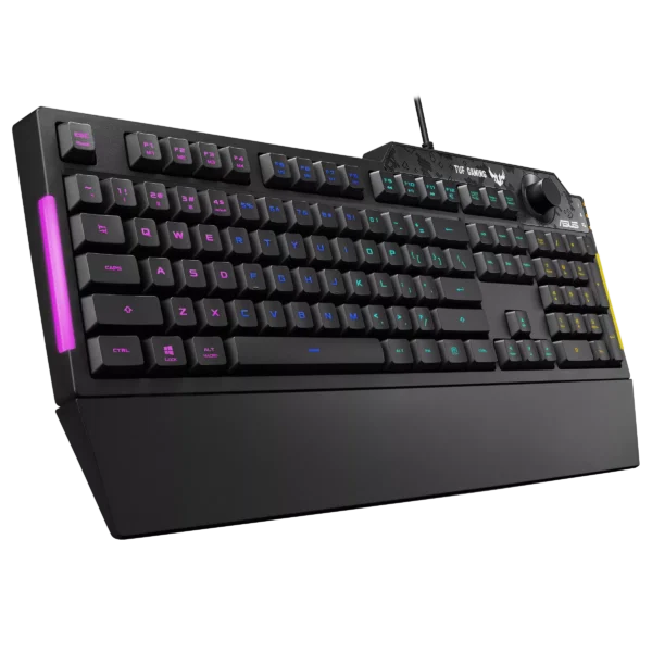 TUF Gaming K1 – RGB Gaming Keyboard with Volume Knob - Image 4