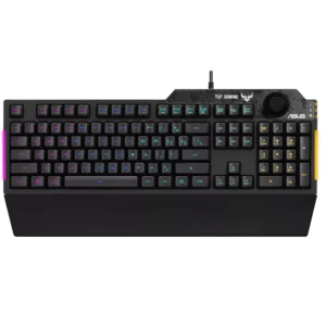 TUF Gaming K1 – RGB Gaming Keyboard with Volume Knob