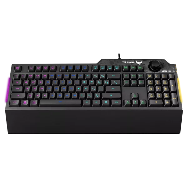 TUF Gaming K1 – RGB Gaming Keyboard with Volume Knob - Image 3
