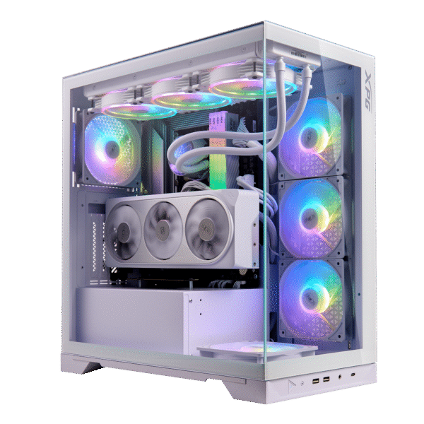 XPG INVADER X Mid-Tower PC Chassis – Black & White - Image 5