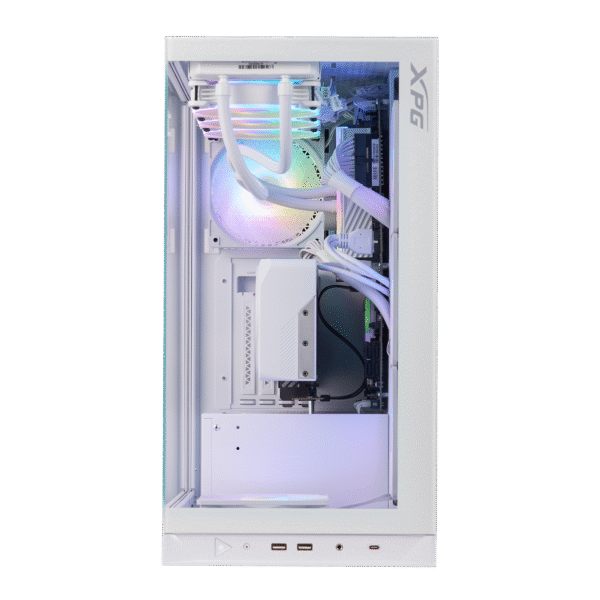 XPG INVADER X Mid-Tower PC Chassis – Black & White - Image 3