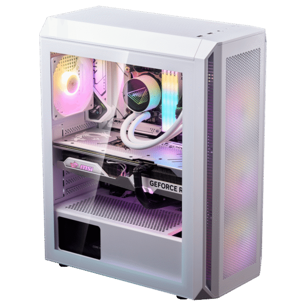 XPG VALOR AIR PLUS Mid-Tower Gaming Chassis – White - Image 3