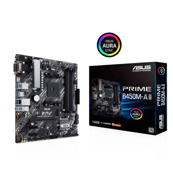 ASUS PRIME B450M-A II – AMD B450 Micro-ATX Motherboard