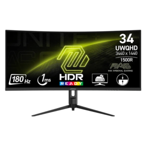 MSI MAG 342CQR E2 – 34" UWQHD Curved Gaming Monitor