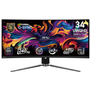 MPG 341CQPX QD-OLED – 34" UWQHD Curved Gaming Monitor
