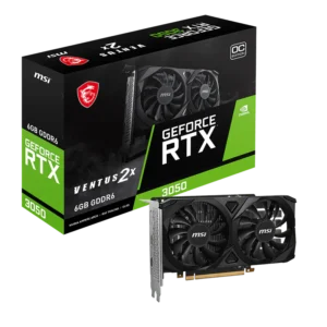 MSI RTX 3050 VENTUS 2X 6G OC 6GB GDDR6 Graphics Card