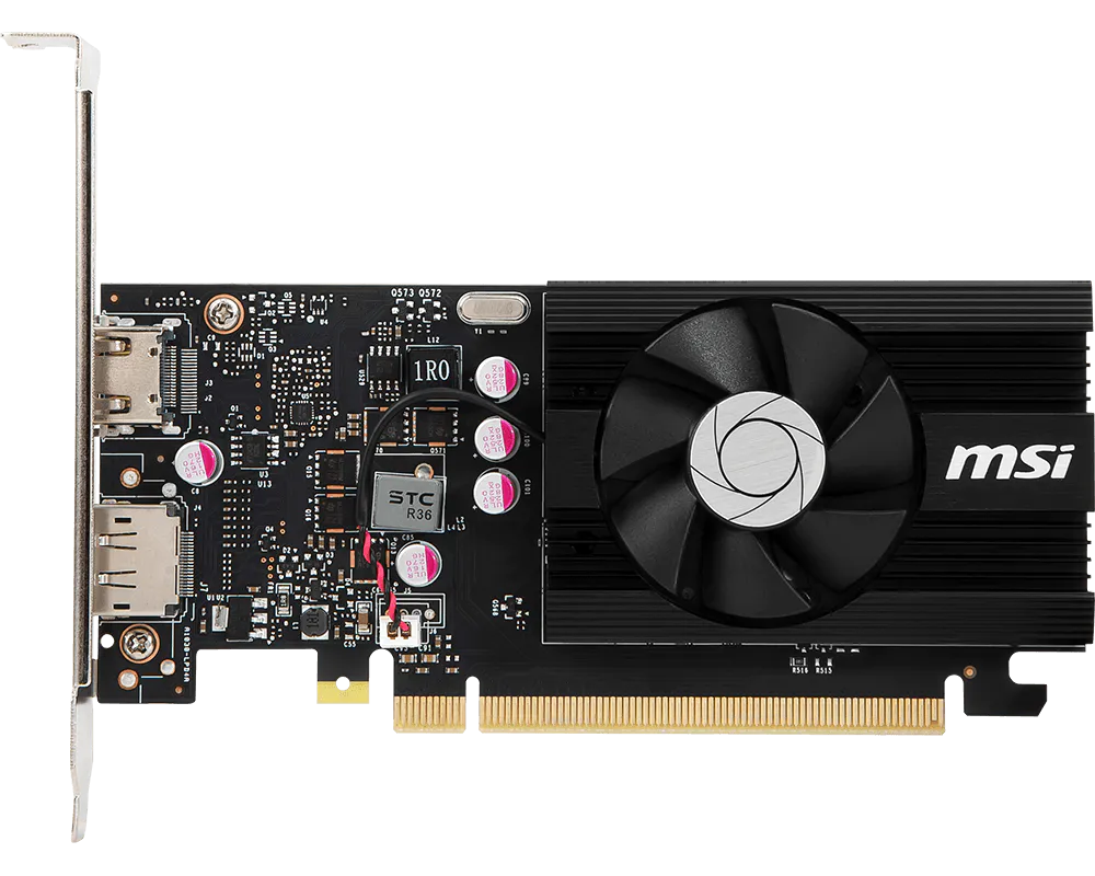 MSI GeForce GT 1030 4GD4 LP OC Low-Profile Graphics Card - Image 2