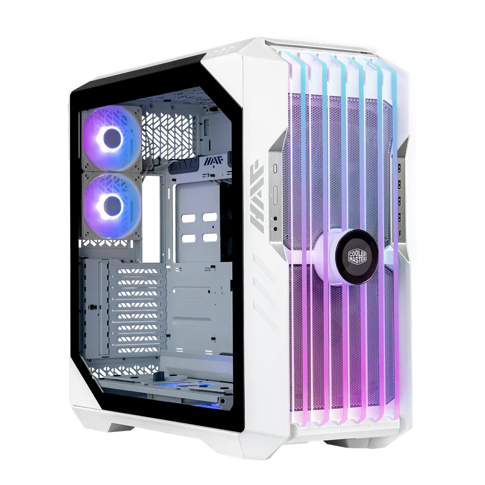 Cooler Master HAF 700 EVO White – E-ATX ARGB Case with LCD Display