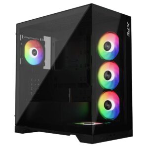 XPG INVADER X Mid-Tower PC Chassis – Black & White