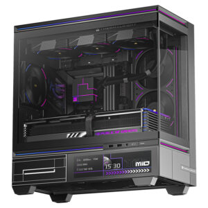 Thermalright TL-M10 Vision M-ATX Gaming Case with 9.16" LCD Display