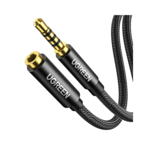 UGREEN 3.5mm Male to 3.5mm Female Braided Extension Cable 2M (Black)