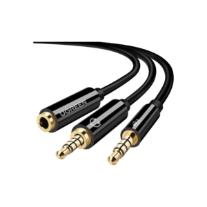 UGREEN 3.5mm Female to 2 Male Audio Splitter Cable (Black)