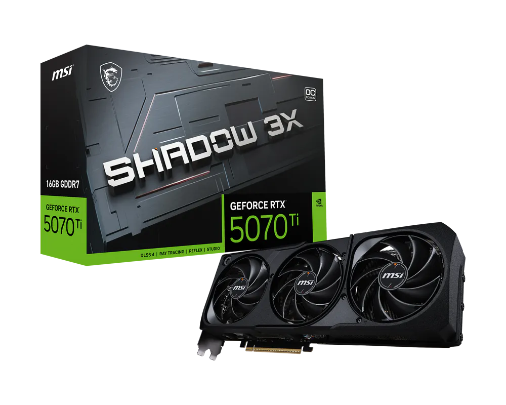 GeForce RTX™ 5070 Ti 16G SHADOW 3X OC