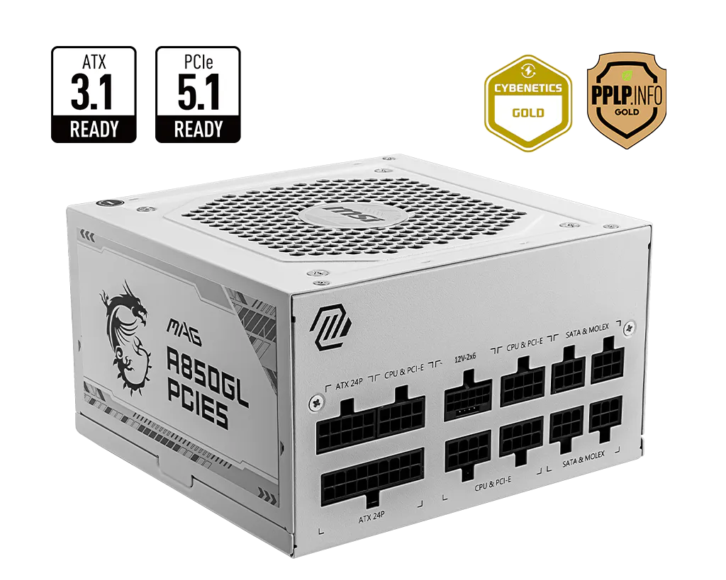 MAG A850GL PCIE5 WHITE 1