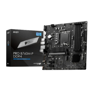 MSI PRO B760M-P DDR4 LGA1700 Micro-ATX Motherboard