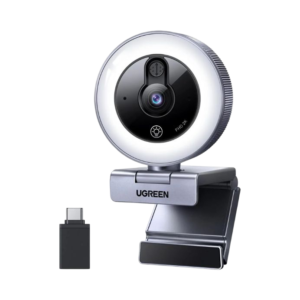 UGREEN CM910 2K Webcam with 4-Level Ring Light